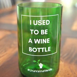 Una Vaina Verde - Vaso de Botella de Vino