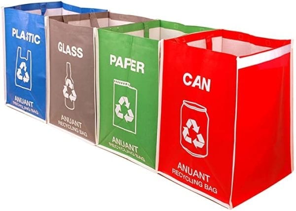 Una Vaina Verde Bolsas de Reciclaje (Set)